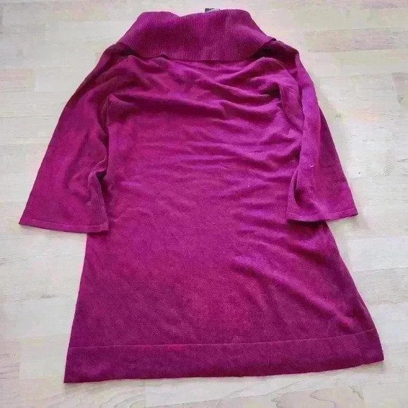 Style&co knit magenta cowl neck tunic top size small - Picture 3 of 8